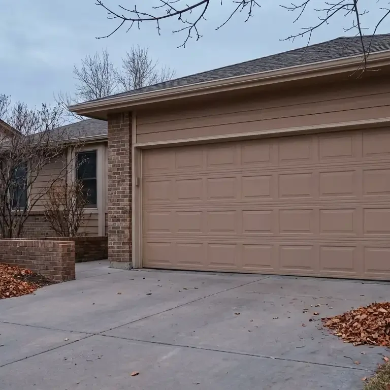 Residential Garage in Fall